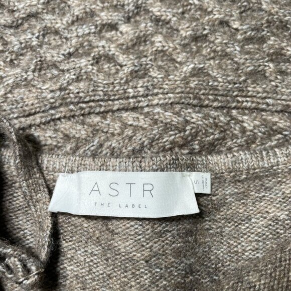 Anthropologie Brown Cable Knit Sweater Shrug - Picture 8 of 14